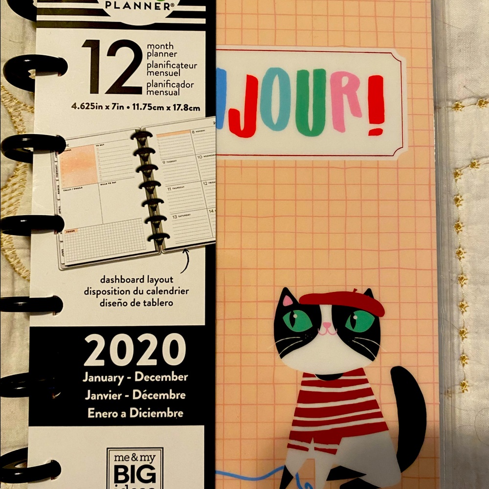 New The Happy Planner 2020 Pink Bonjour Mini Planner